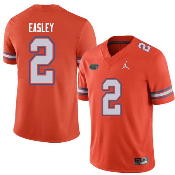 Jordan Brand Men #2 Dominique Easley Florida Gators College Football Jerseys Sale-Orange - Click Image to Close